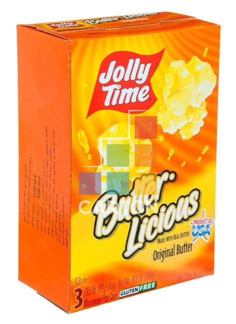 JOLLY TIME POPCORN MICROWAVE BUTTER LICIOUS 6*298GM(10.5oz)
